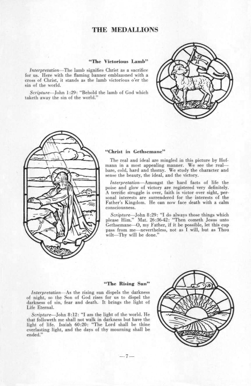 Dedication of New Windows